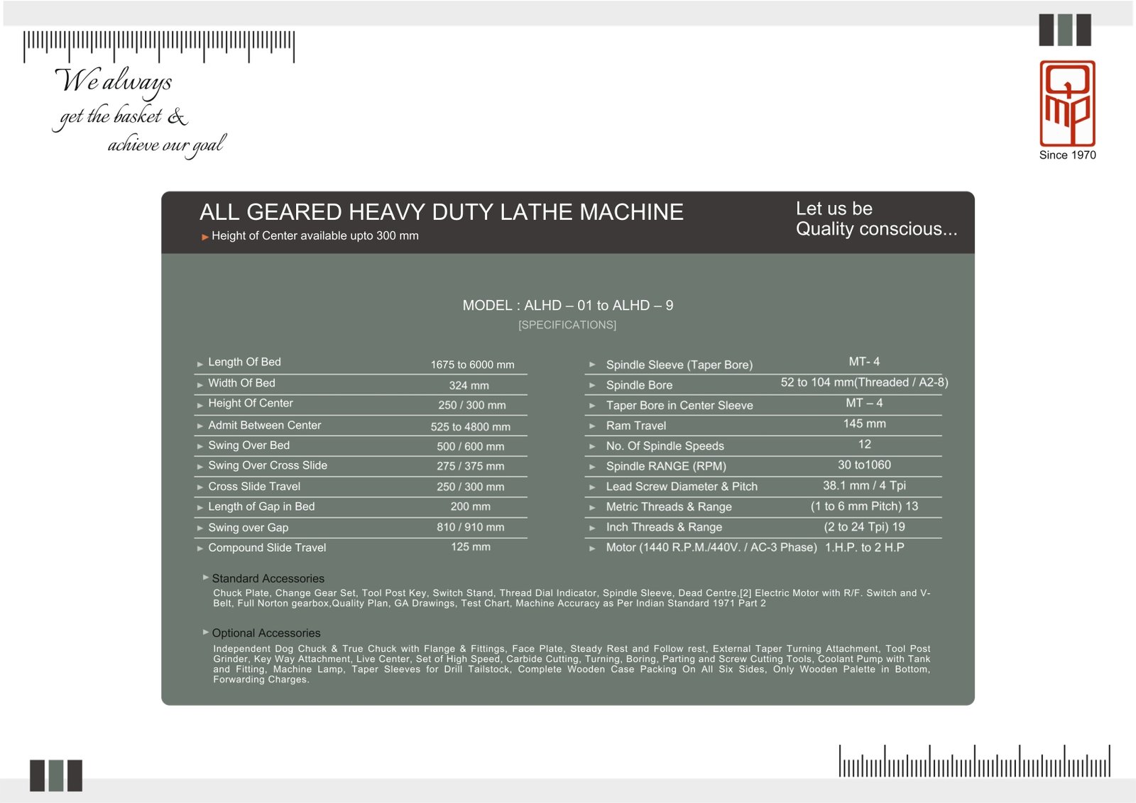 Geared Head Heavy Duty Lathe Machine