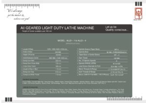 All Geared Light Duty Lathe Machine geared head light duty lathe machine