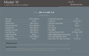 extra heavy duty lathe machine model a