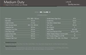 medium duty lathe machine